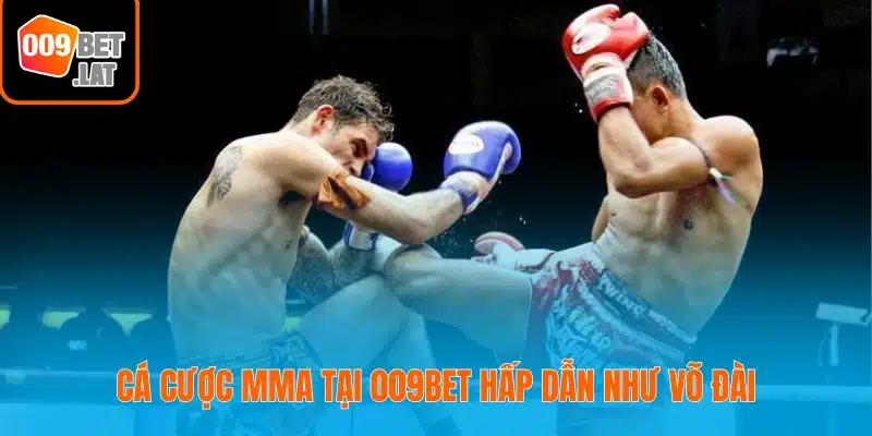 Cá cược MMA tại 009bet hấp dẫn như võ đài