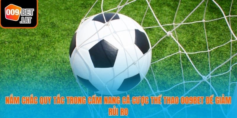 Nắm chắc quy tắc trong cẩm nang cá cược thể thao 009bet để giảm rủi ro